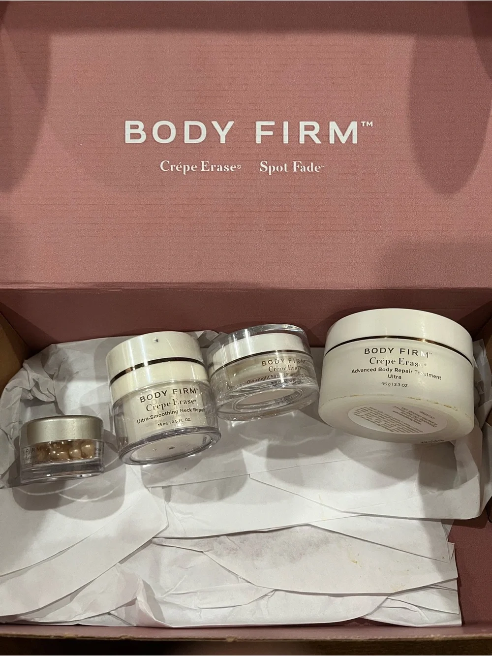 BodyFirm Crème Erase Skincare Set - Pink Packaging
